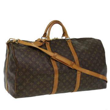 LOUIS VUITTON Monogram Keepall Bandouliere 60 Boston Bag M41412 LV Auth yk5753