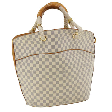 LOUIS VUITTON Damier Azur Pomburon GM Tote Bag N48056 LV Auth yk5781