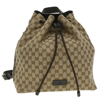 GUCCI GG Canvas Backpack outlet Beige 449175 Auth yk5920