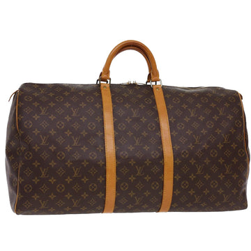 LOUIS VUITTON Monogram Keepall 60 Boston Bag M41422 LV Auth yk6376