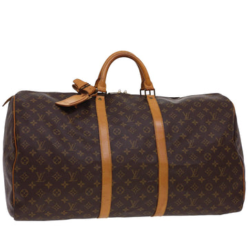 LOUIS VUITTON Monogram Keepall 60 Boston Bag M41422 LV Auth yk6516