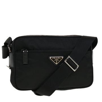 PRADA Shoulder Bag Nylon Black 1BC167 Auth yk6729