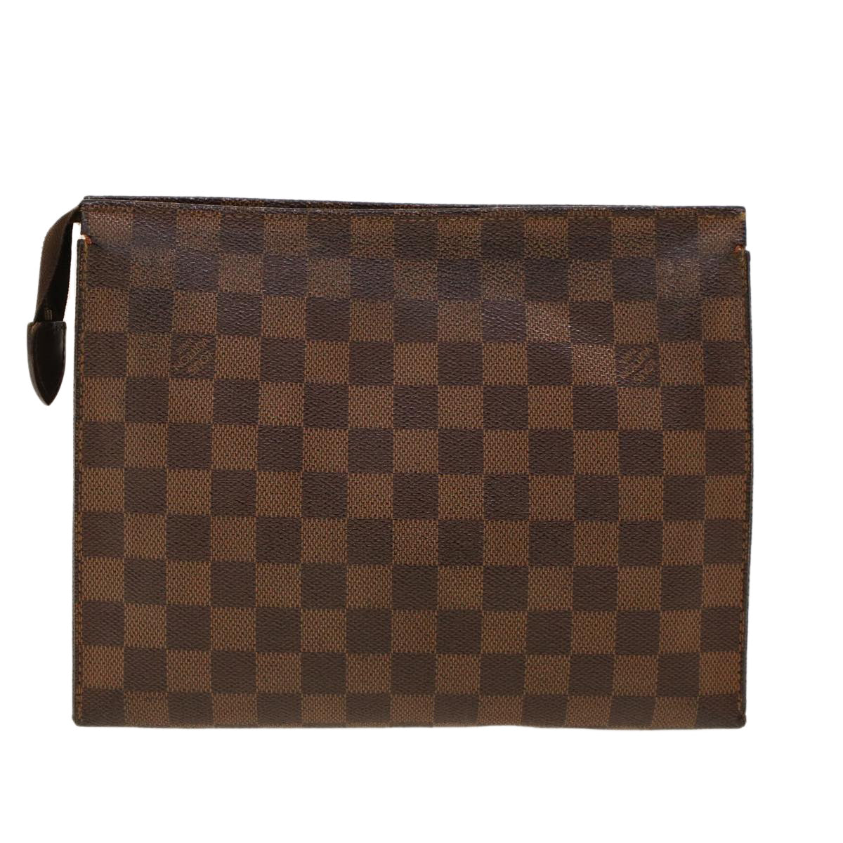 LOUIS VUITTON Damier Ebene Poche Toilette 26 Pouch LV Auth