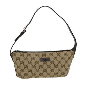 GUCCI GG Canvas Shoulder Bag Beige 190393 Auth yk7036B