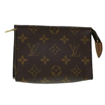 LOUIS VUITTON Monogram Poche Toilette 15 Pouch M47546 LV Auth yk7037B