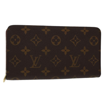 LOUIS VUITTON Monogram Porte Monnaie Zip Long Wallet M61727 LV Auth yk7792