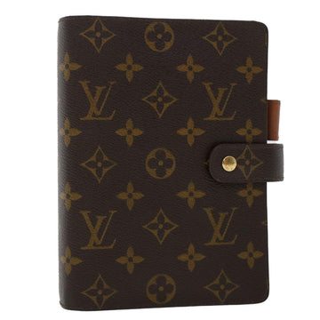 LOUIS VUITTON Monogram Agenda MM Day Planner Cover R20105 LV Auth yk7818