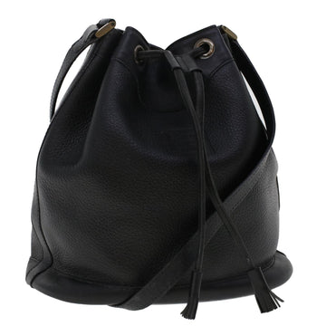 BURBERRYSs Shoulder Bag Leather Black Auth yk7823B