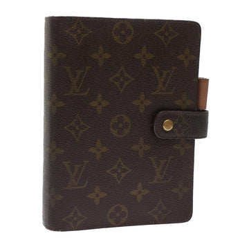 LOUIS VUITTON Monogram Agenda MM Day Planner Cover R20105 LV Auth yk7952