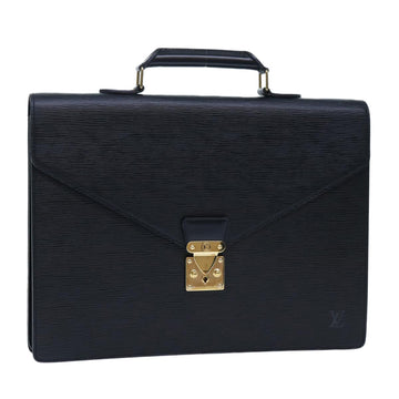 LOUIS VUITTON Epi Serviette Conseiller Briefcase Black M54422 LV Auth yk8153B