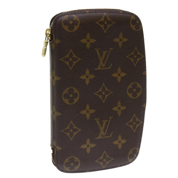 LOUIS VUITTON Monogram Agenda Geode Travel Case Wallet M62950 Auth yk8361