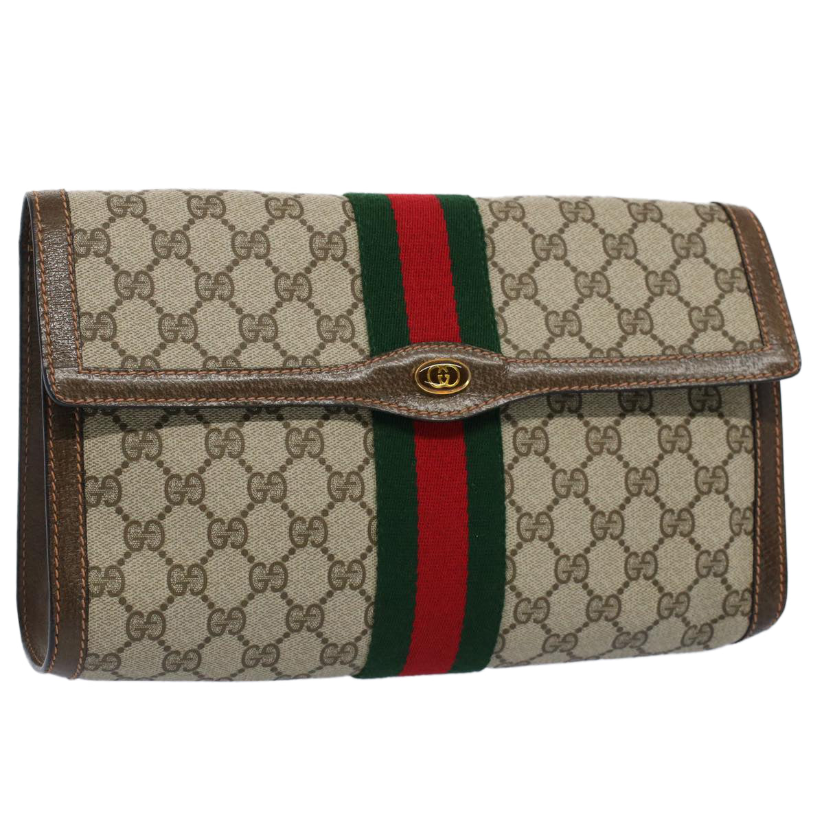 GUCCI GUCCI Shoulder Bag crossbody 745679 canvas GG Supreme Brown Beige Used  Women 745679｜Product Code：2101217670838｜BRAND OFF Online Store