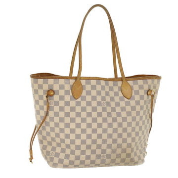 LOUIS VUITTON Damier Azur Neverfull MM Tote Bag N41605 LV Auth yk8460