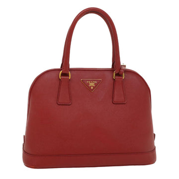 PRADA Hand Bag Safiano leather Red BN2567 Auth yk8663