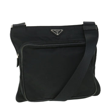 PRADA Shoulder Bag Nylon Black Auth yk8687