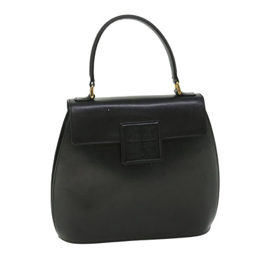 GIVENCHY Hand Bag Leather Black Auth yk8927