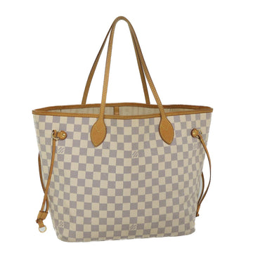 LOUIS VUITTON Damier Azur Neverfull MM Tote Bag N41605 LV Auth yk9112